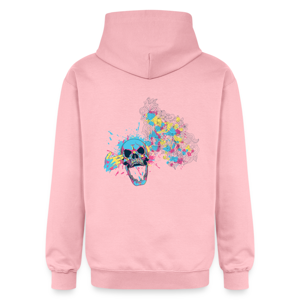 Felpa con cappuccio unisex Softstyle® | Gildan | Skull Explosion - rosa chiaro