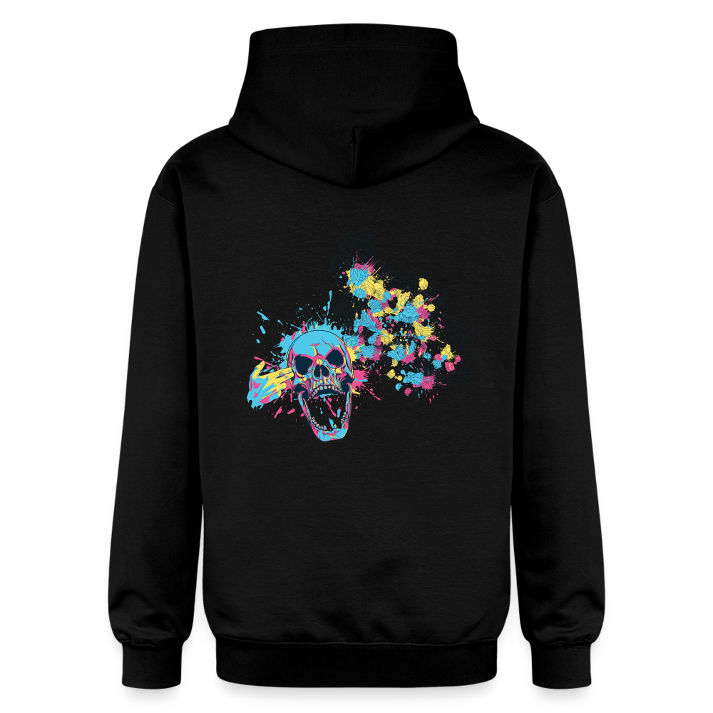 Felpa con cappuccio unisex Softstyle® | Gildan | Skull Explosion - nero