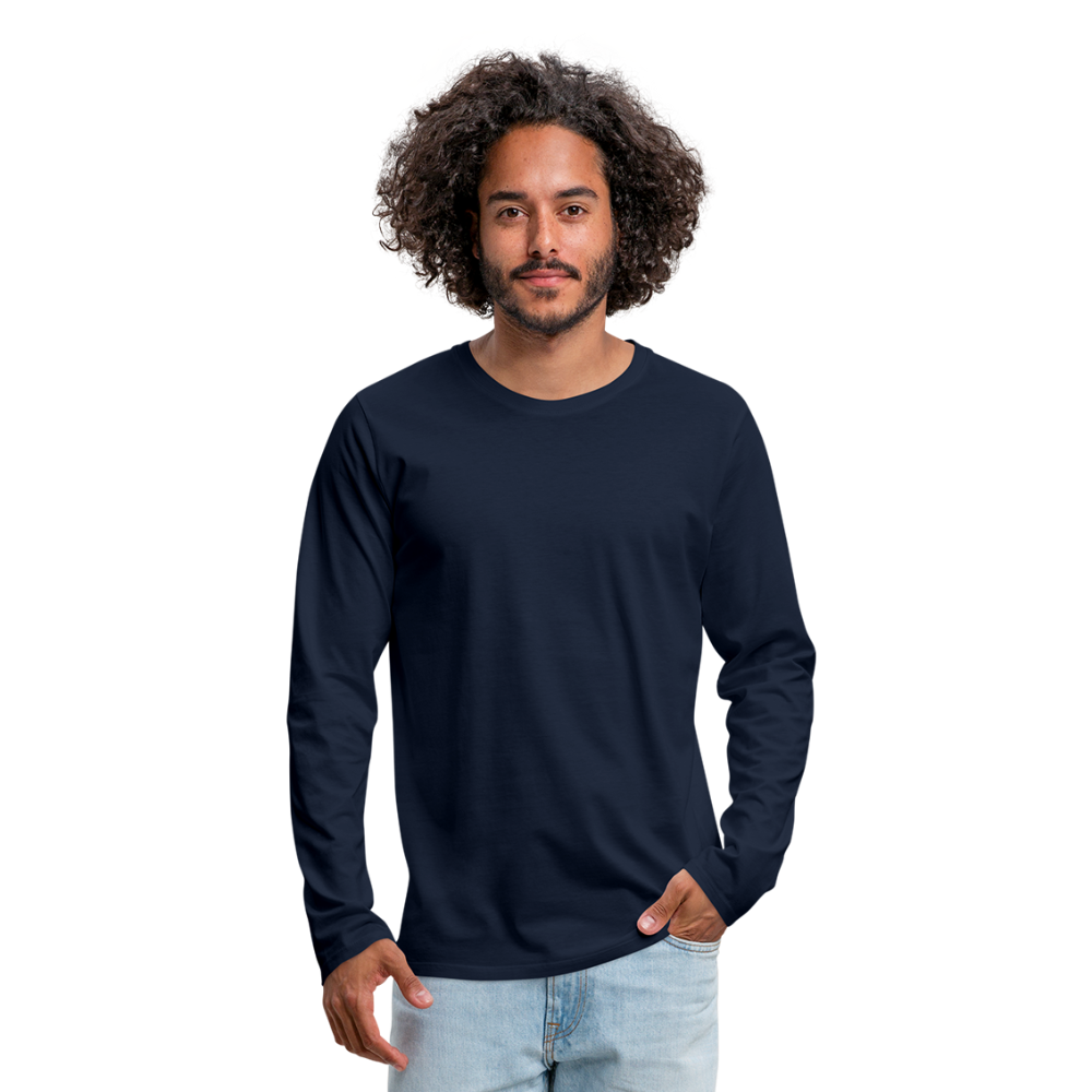 Maglietta Premium a manica lunga da uomo | Spreadshirt - navy