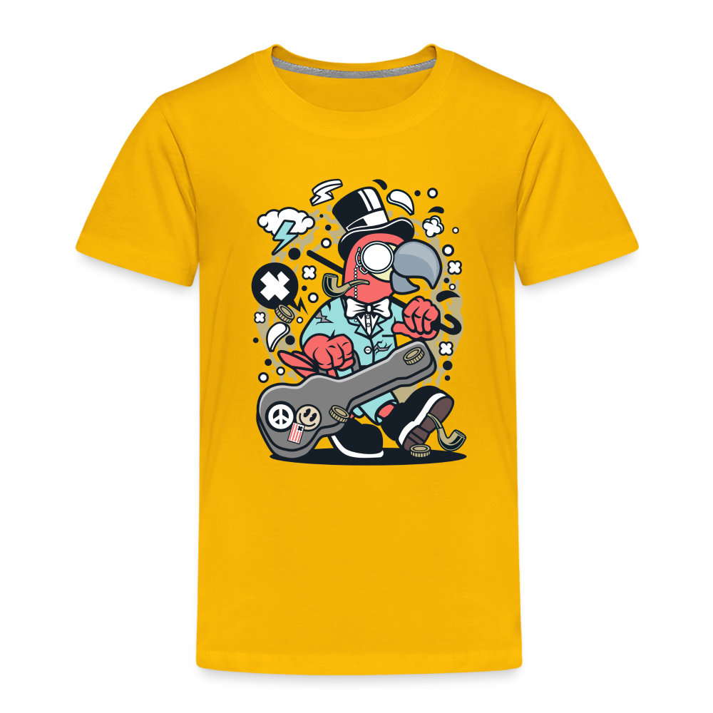 Maglietta Premium per bambini | Spreadshirt | Bird Guitarist - giallo sole