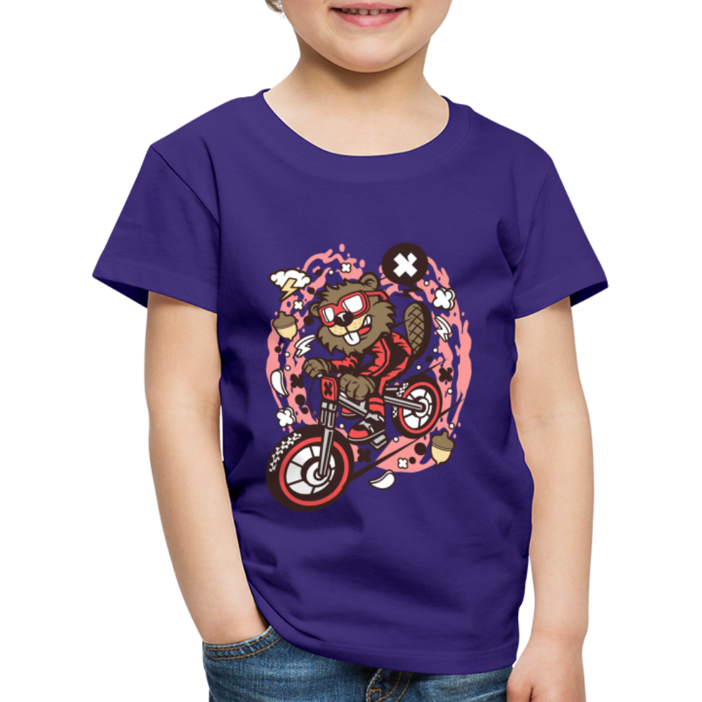 Maglietta Premium per bambini | Spreadshirt | Beaver Downhill - viola