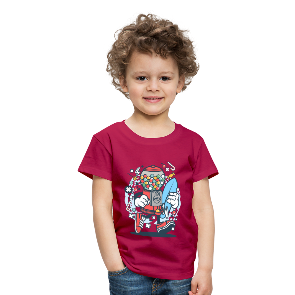 Maglietta Premium per bambini | Spreadshirt | Candy Machine Surfer - Borgogna