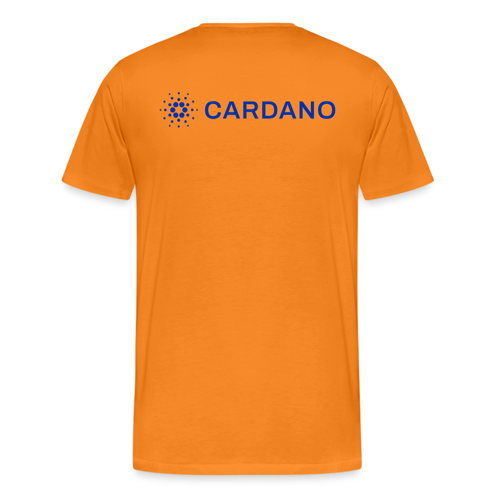 Maglietta Premium da uomo | Spreadshirt | Cardano™ #2 - arancione