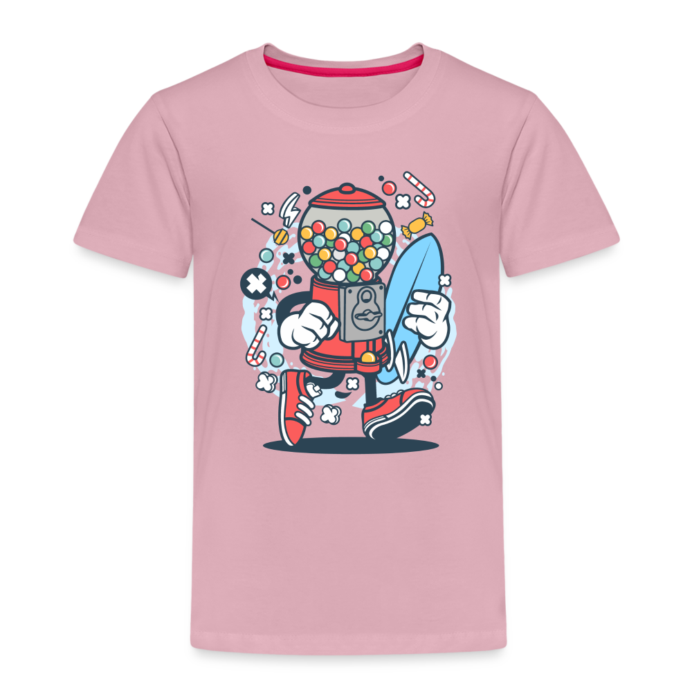 Maglietta Premium per bambini | Spreadshirt | Candy Machine Surfer - rosa chiaro