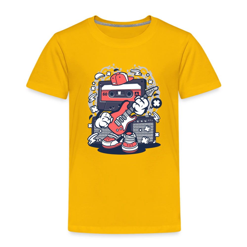 Maglietta Premium per bambini | Spreadshirt | Cassette Rockstar - giallo sole