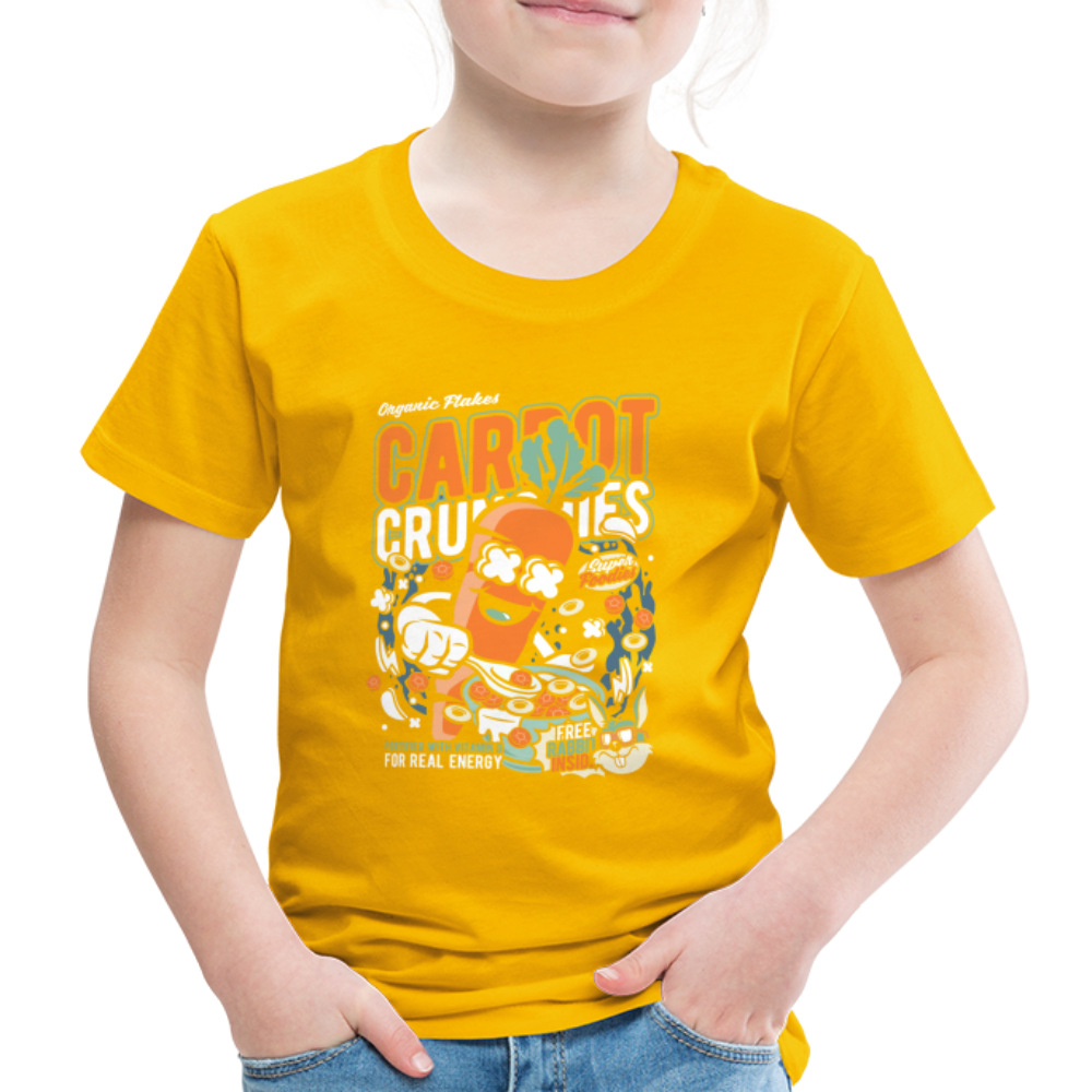 Maglietta Premium per bambini | Spreadshirt | Carrot Crunchies - giallo sole