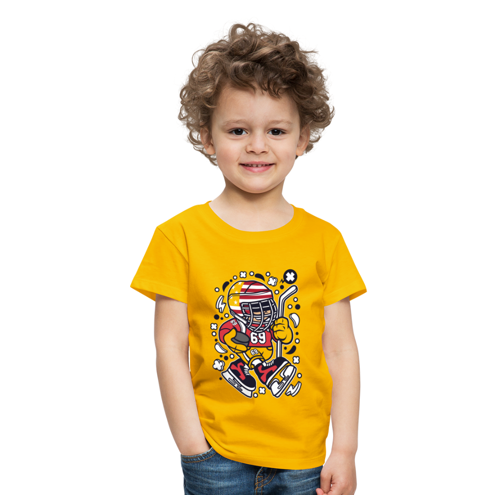 Maglietta Premium per bambini | Spreadshirt | American Hockey Kid - giallo sole