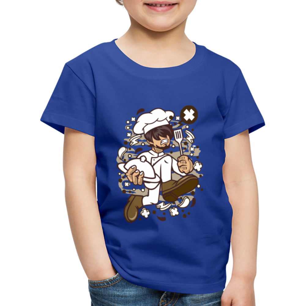 Maglietta Premium per bambini | Spreadshirt | Chef Running - blue royal