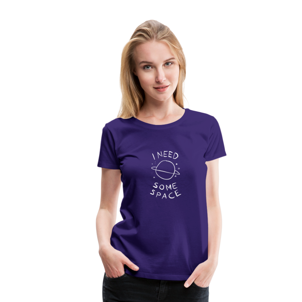 Maglietta Premium da donna | Spreadshirt | I Need Some Space - viola