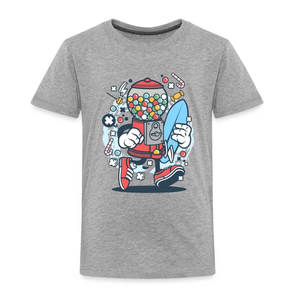 Maglietta Premium per bambini | Spreadshirt | Candy Machine Surfer - grigio melange