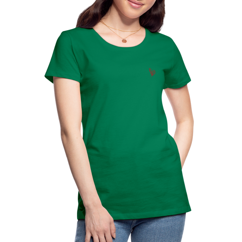 Maglietta Premium da donna | Spreadshirt | Collect Hearts - verde kelly