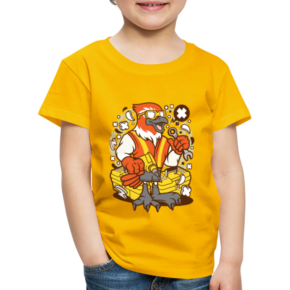 Maglietta Premium per bambini | Spreadshirt | Bird Mechanic - giallo sole