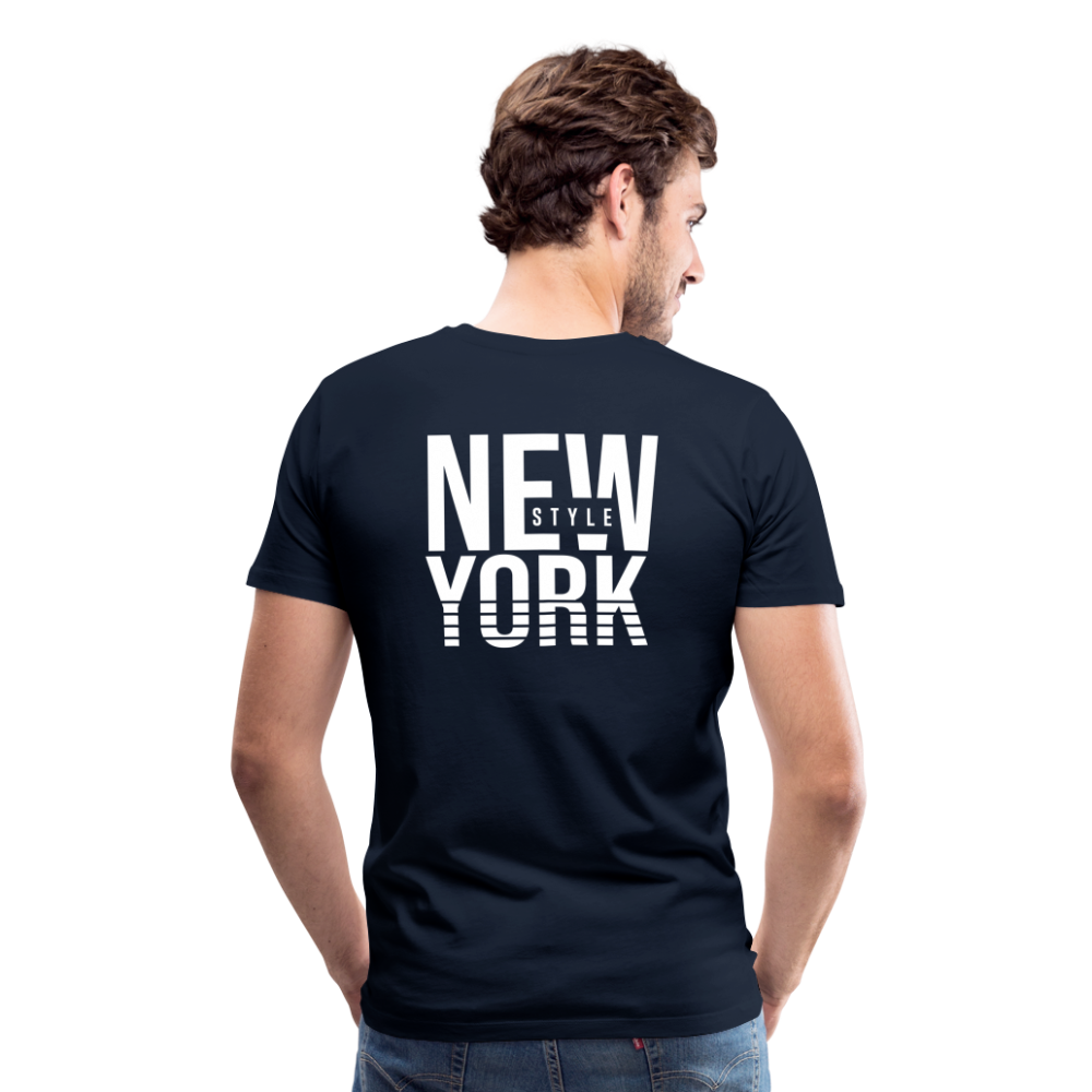 Maglietta Premium da uomo | Spreadshirt | New York Style - navy