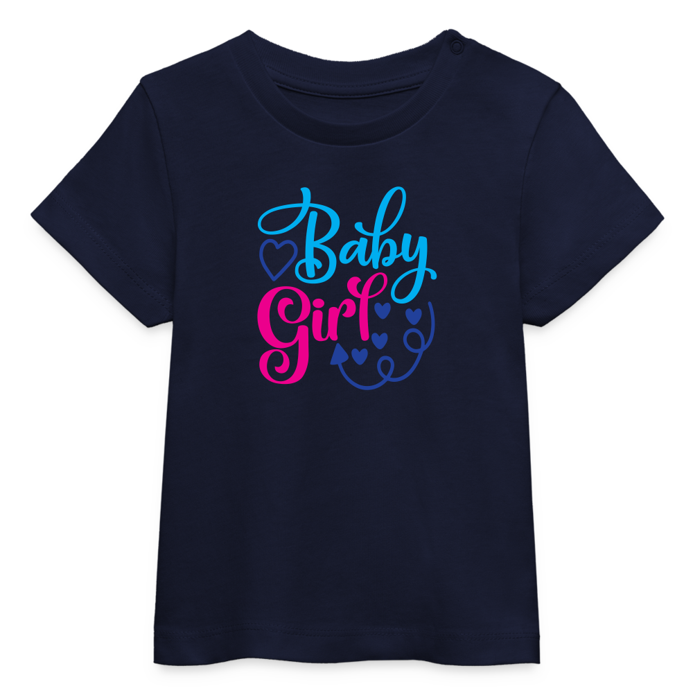 Maglietta ecologica da neonato BABY CREATOR | Stanley/Stella | Baby Girl #1 - navy