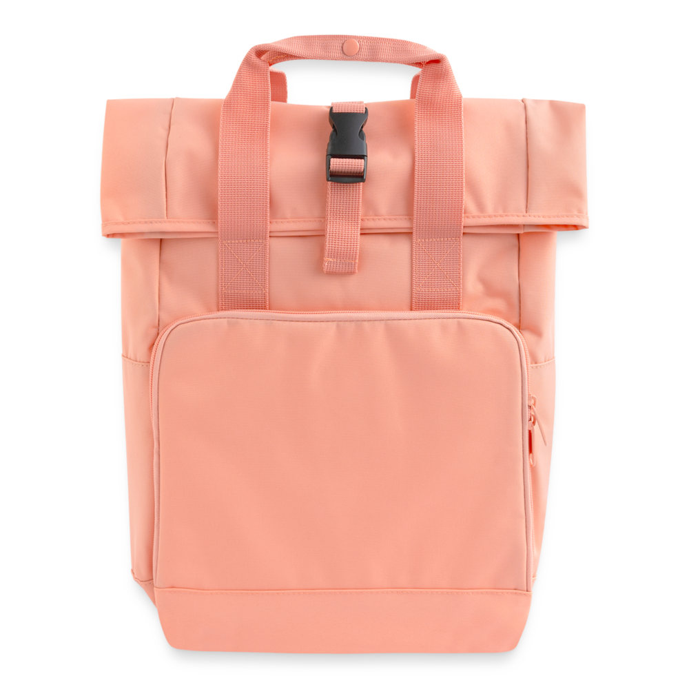 Zaino con apertura rolltop e due maniglie | BagBase - rosa antico