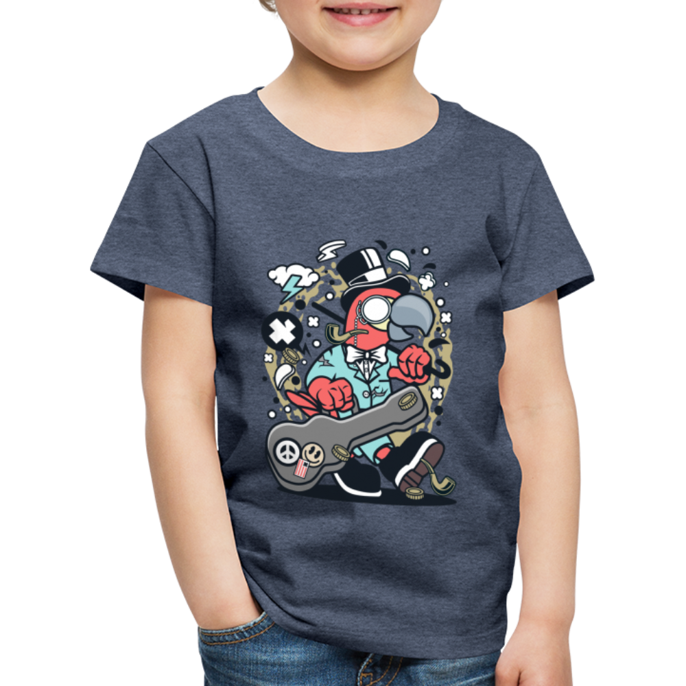 Maglietta Premium per bambini | Spreadshirt | Bird Guitarist - bluastro