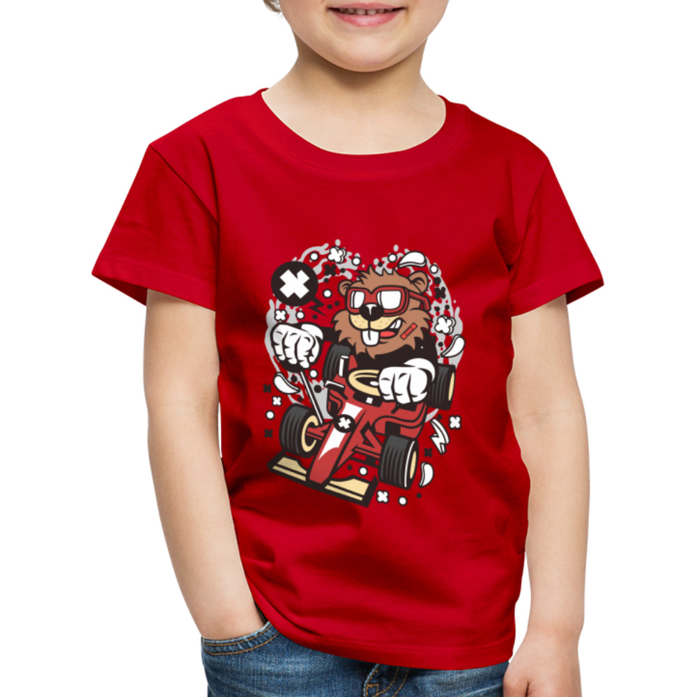 Maglietta Premium per bambini | Spreadshirt | Beaver Racer - rosso