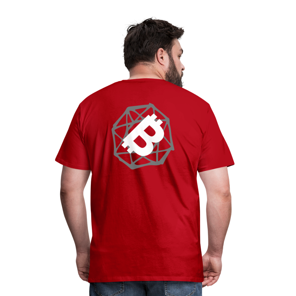 Maglietta Premium da uomo | Spreadshirt | BTC#1 - rosso