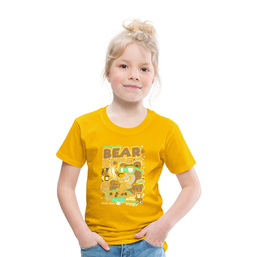 Maglietta Premium per bambini | Spreadshirt | Bear Bites - giallo sole