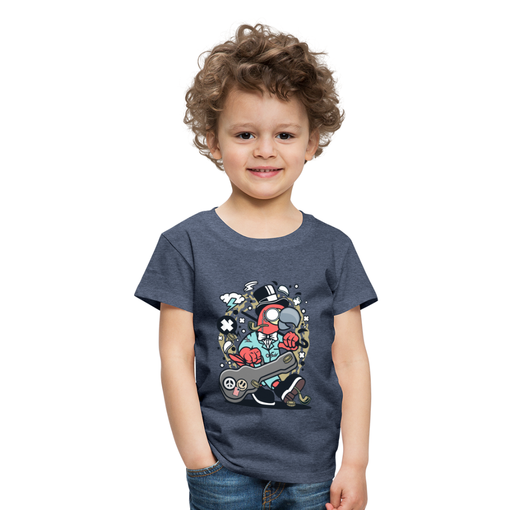 Maglietta Premium per bambini | Spreadshirt | Bird Guitarist - bluastro