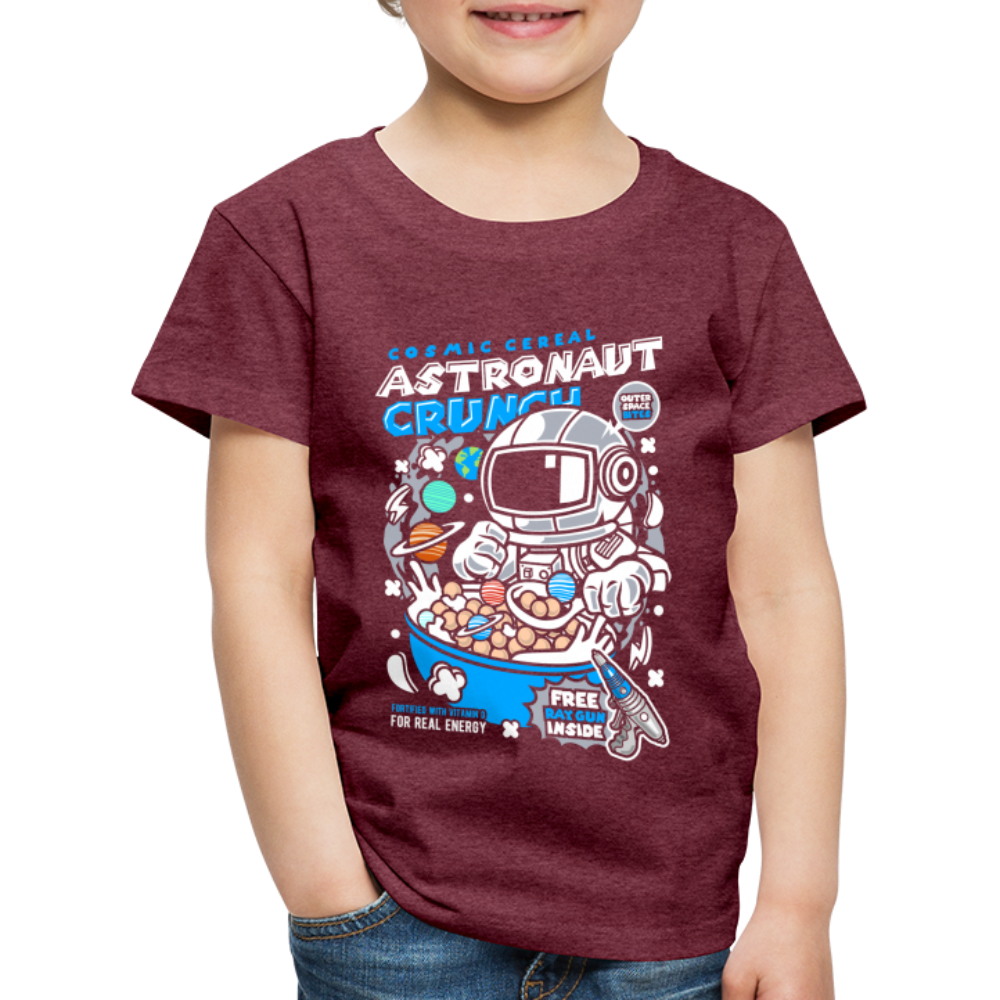 Maglietta Premium per bambini | Astronaut Crunch - rosso bordeaux melange