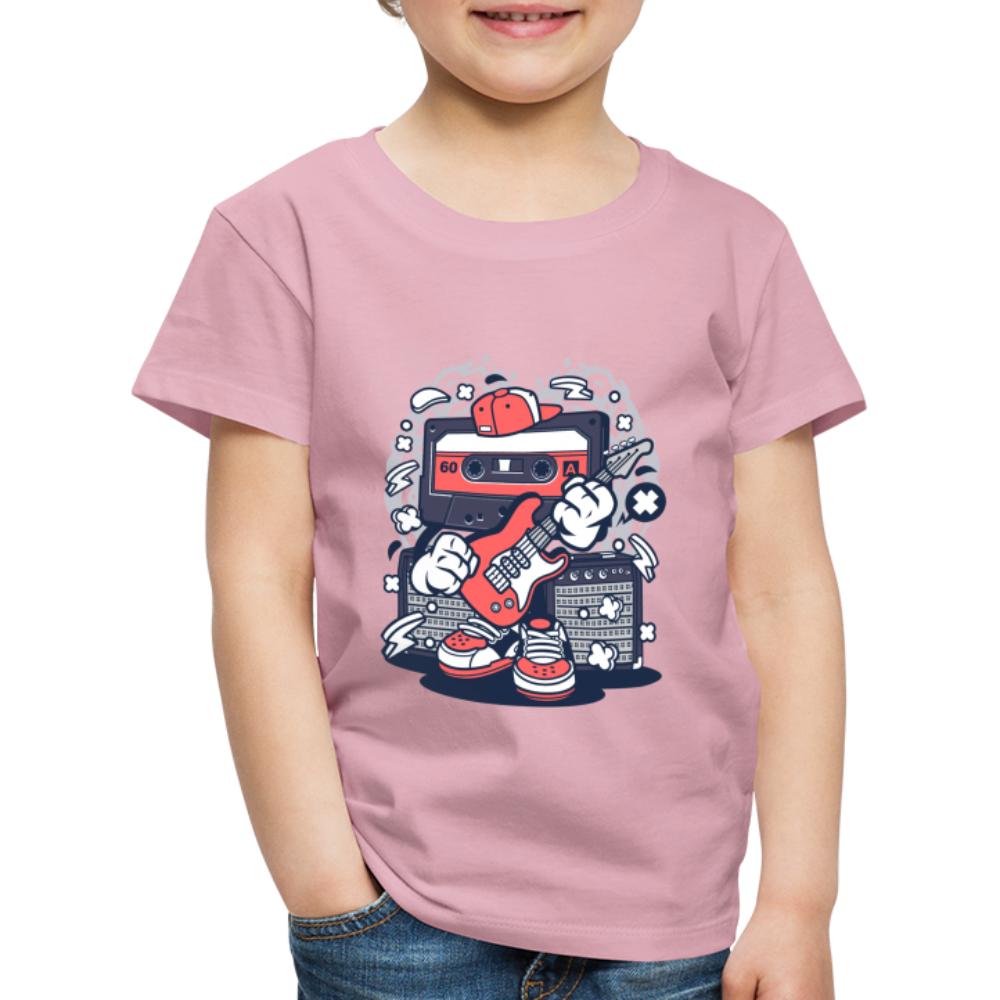 Maglietta Premium per bambini | Spreadshirt | Cassette Rockstar - rosa chiaro