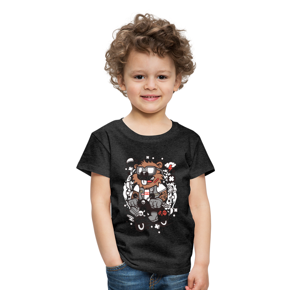 Maglietta Premium per bambini | Spreadshirt | Beaver Scooterist - antracite