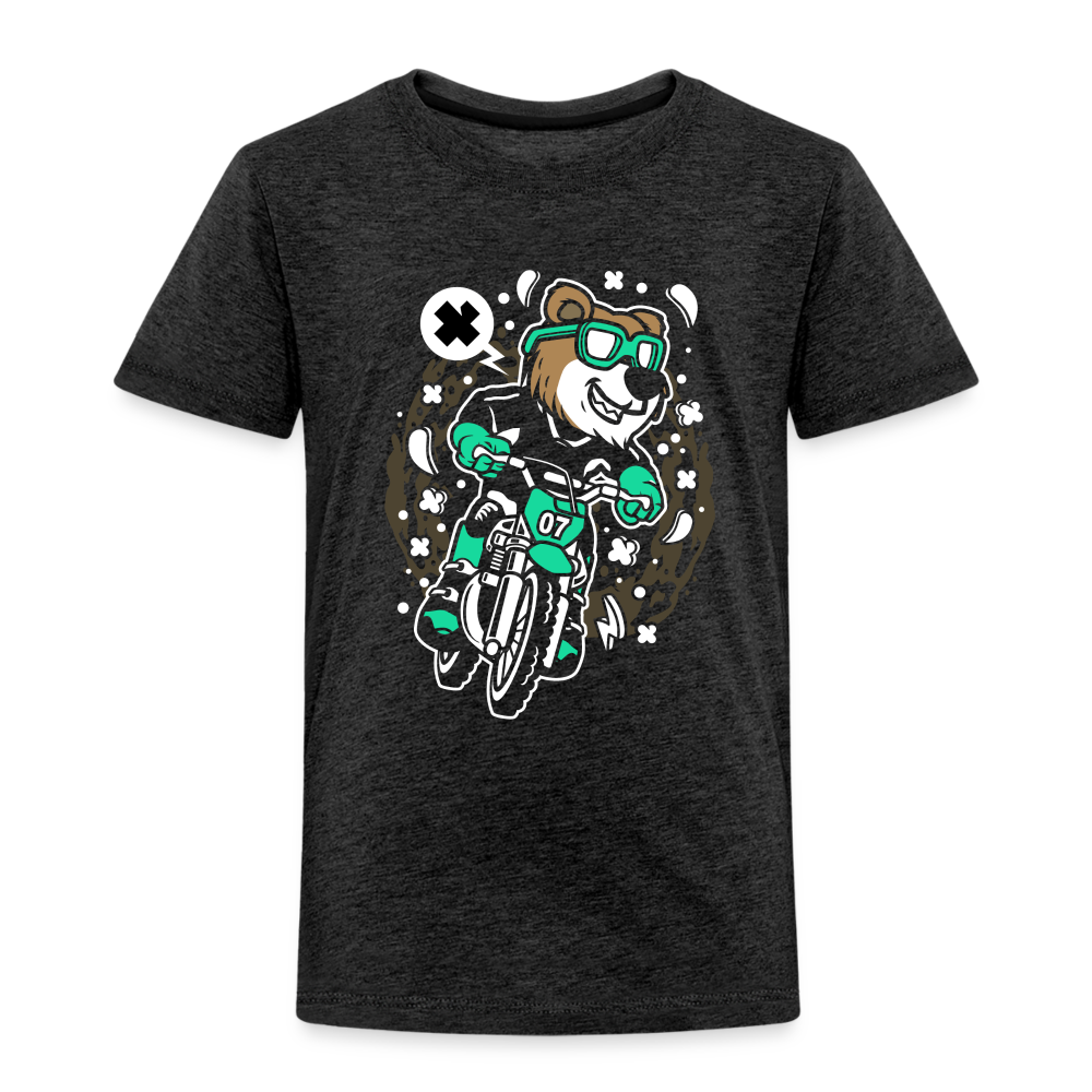 Maglietta Premium per bambini | Spreadshirt | Bear Motocross - antracite