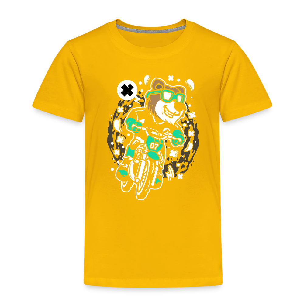 Maglietta Premium per bambini | Spreadshirt | Bear Motocross - giallo sole