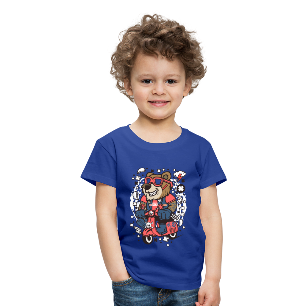 Maglietta Premium per bambini | Spreadshirt | Bear Scooterist - blue royal