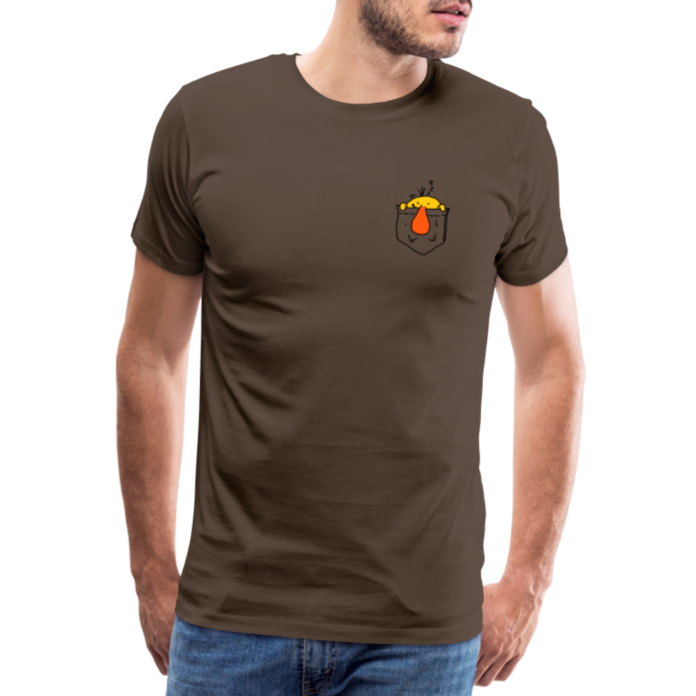 Maglietta Premium da uomo | Spreadshirt | Pocket Bug - marrone nobile