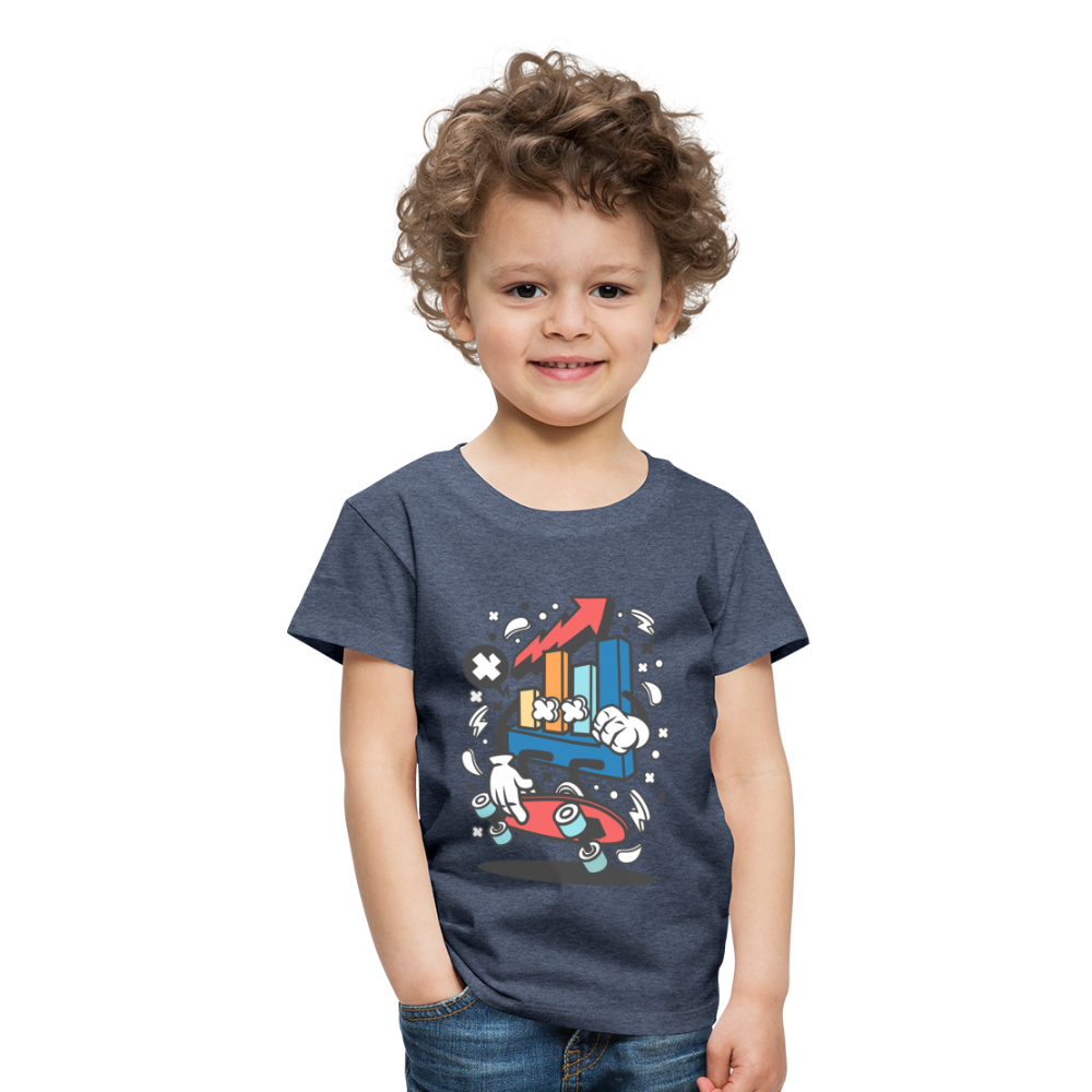 Maglietta Premium per bambini | Spreadshirt | Chart Skater - bluastro