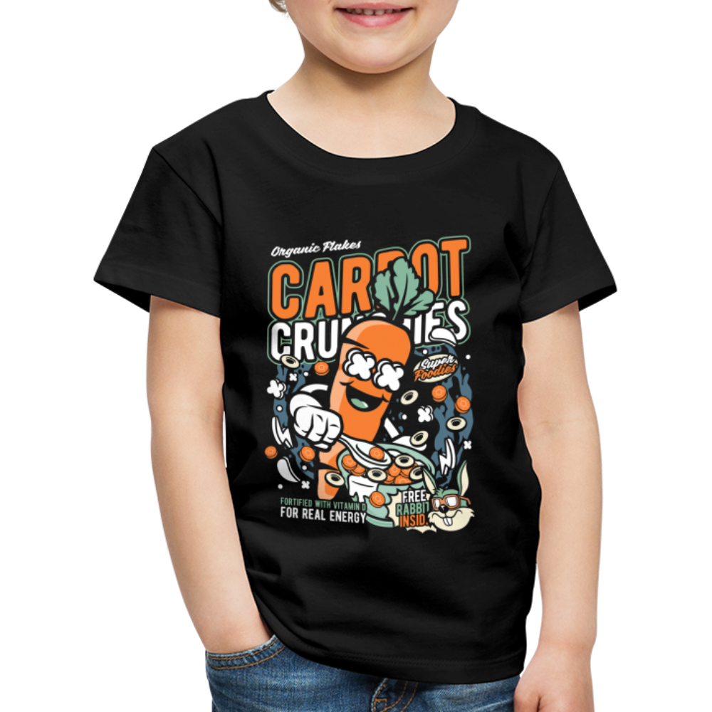 Maglietta Premium per bambini | Spreadshirt | Carrot Crunchies - nero