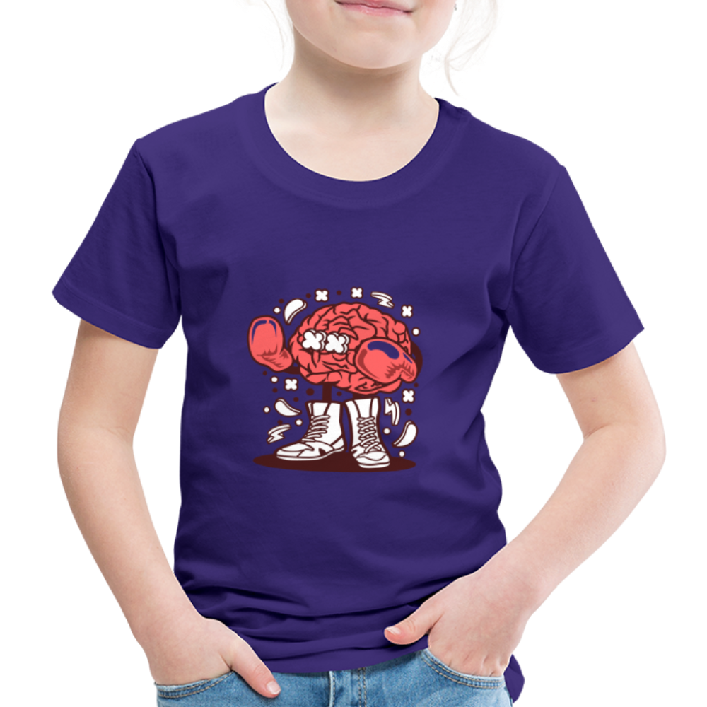 Maglietta Premium per bambini | Spreadshirt | Brain Boxer - viola