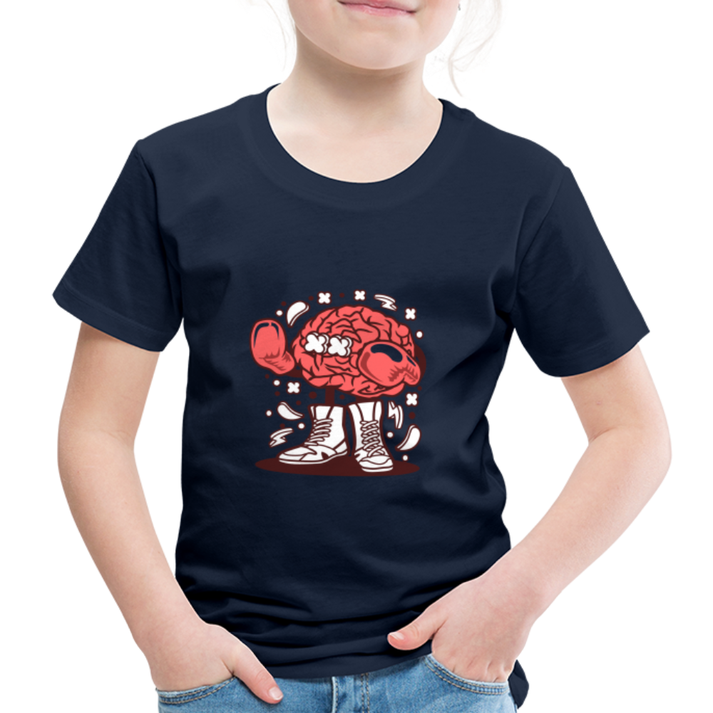 Maglietta Premium per bambini | Spreadshirt | Brain Boxer - navy