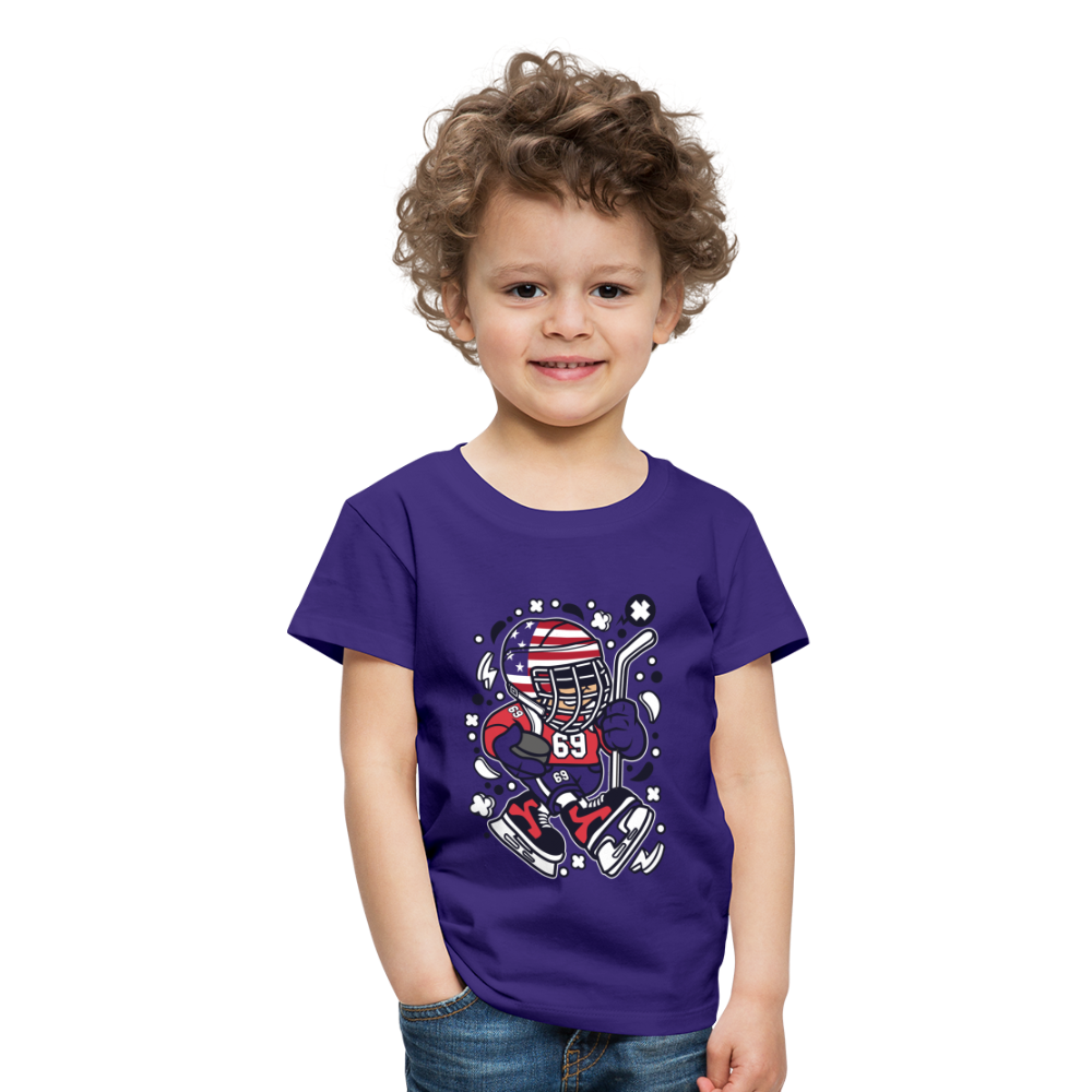 Maglietta Premium per bambini | Spreadshirt | American Hockey Kid - viola