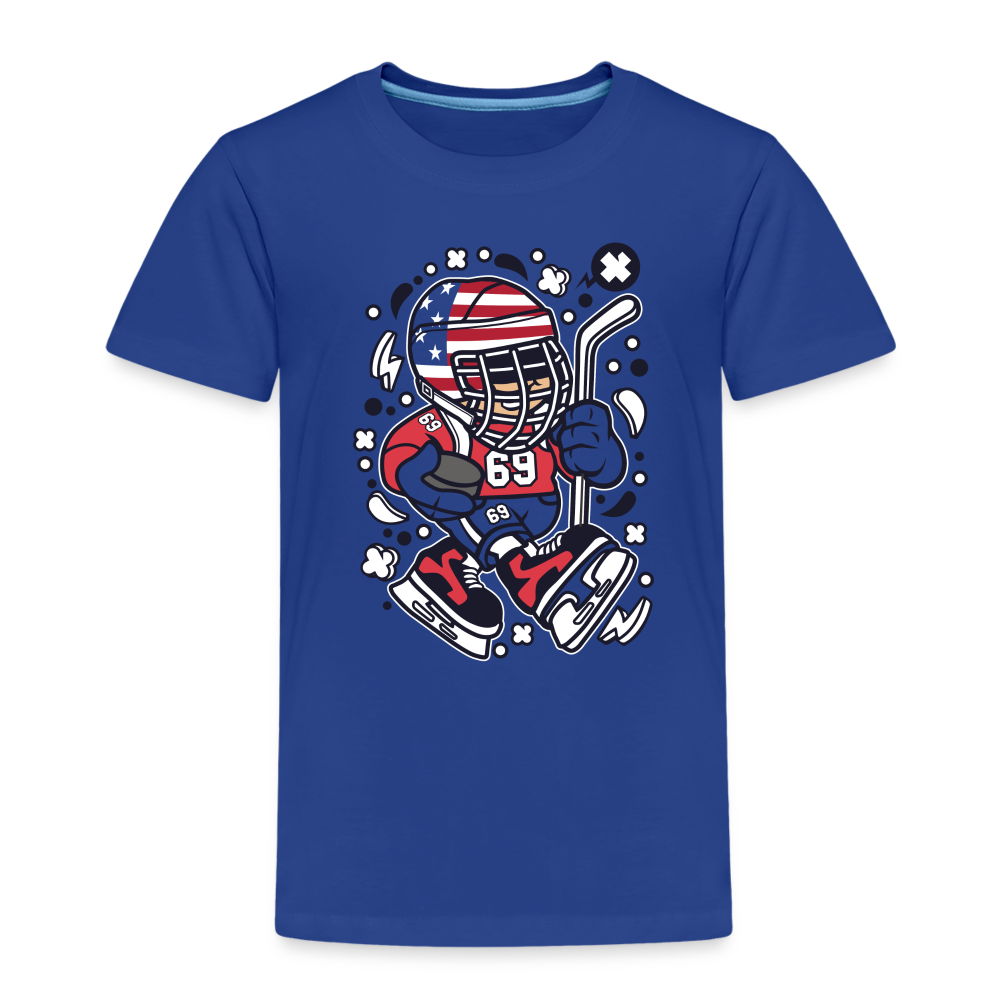 Maglietta Premium per bambini | Spreadshirt | American Hockey Kid - blue royal