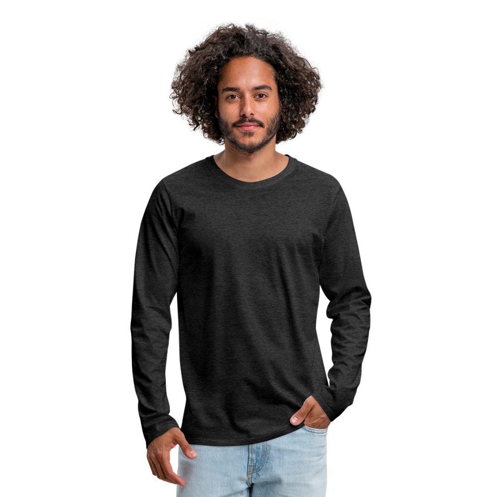 Maglietta Premium a manica lunga da uomo | Spreadshirt - antracite