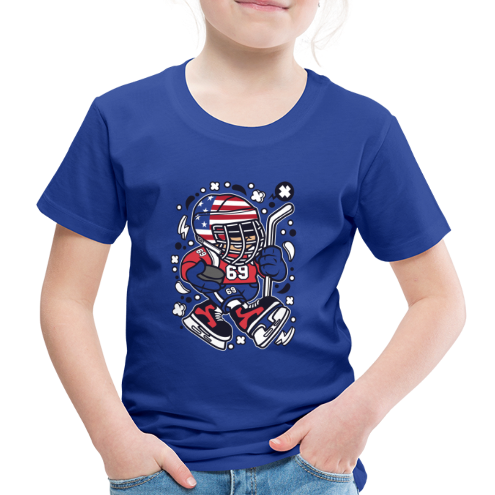 Maglietta Premium per bambini | Spreadshirt | American Hockey Kid - blue royal