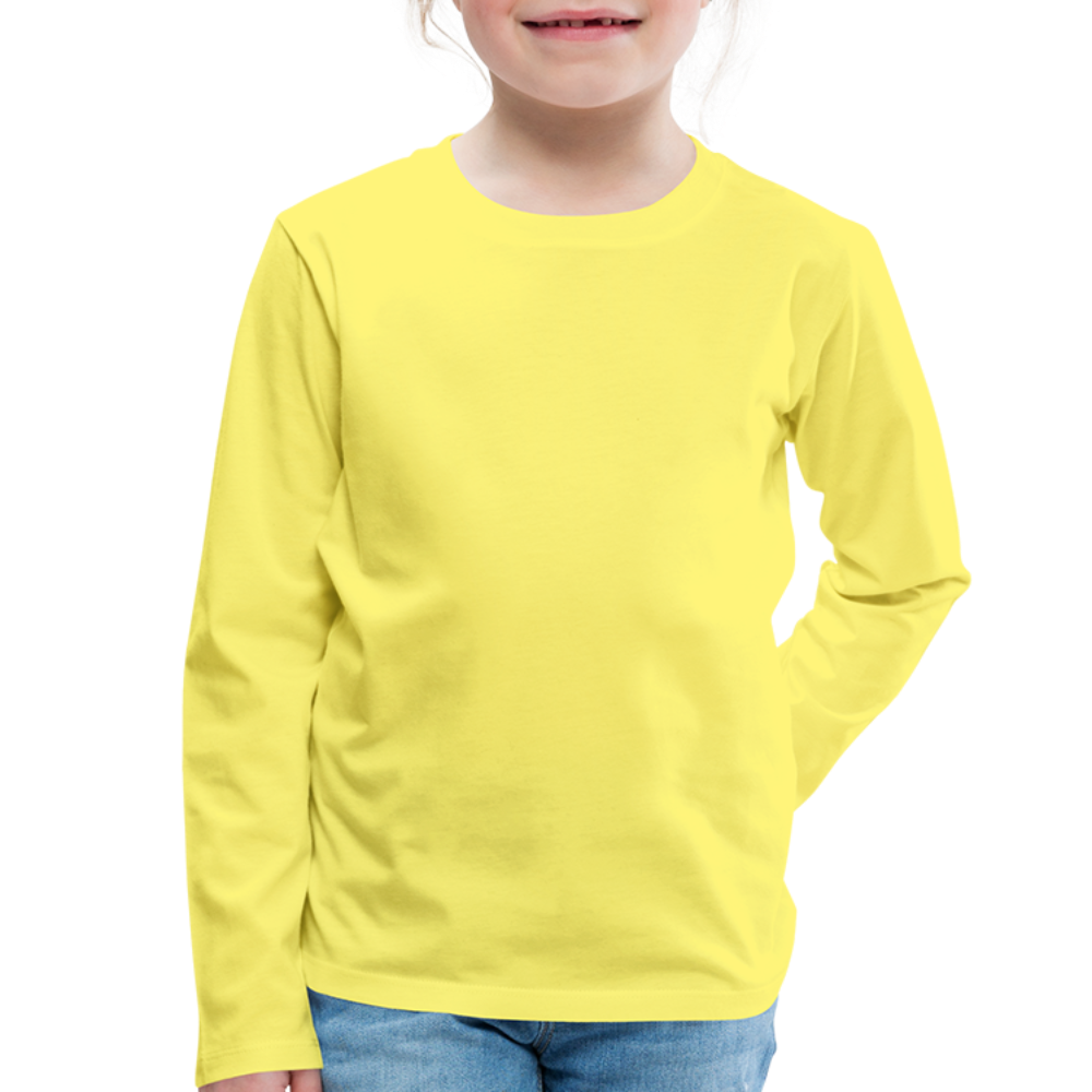 Maglietta Premium a manica lunga per bambini | Spreadshirt - giallo