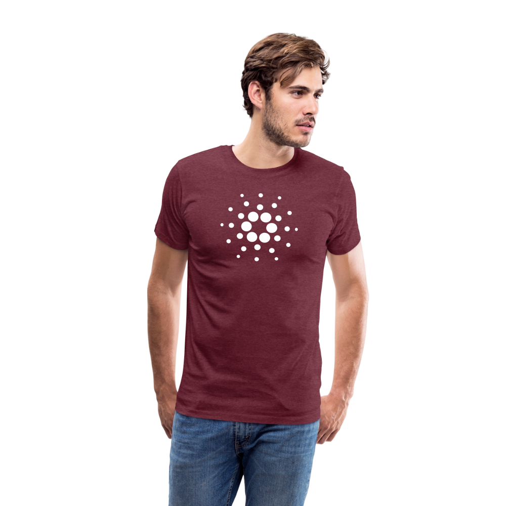 Maglietta Premium da uomo | Cardano™ - rosso bordeaux melange