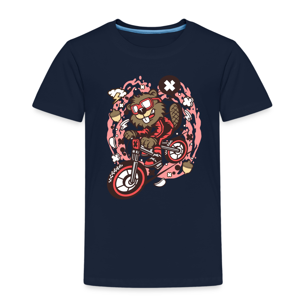 Maglietta Premium per bambini | Spreadshirt | Beaver Downhill - navy