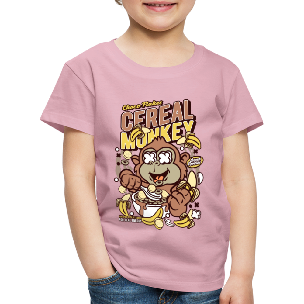 Maglietta Premium per bambini | Spreadshirt | Cereal Monkey - rosa chiaro