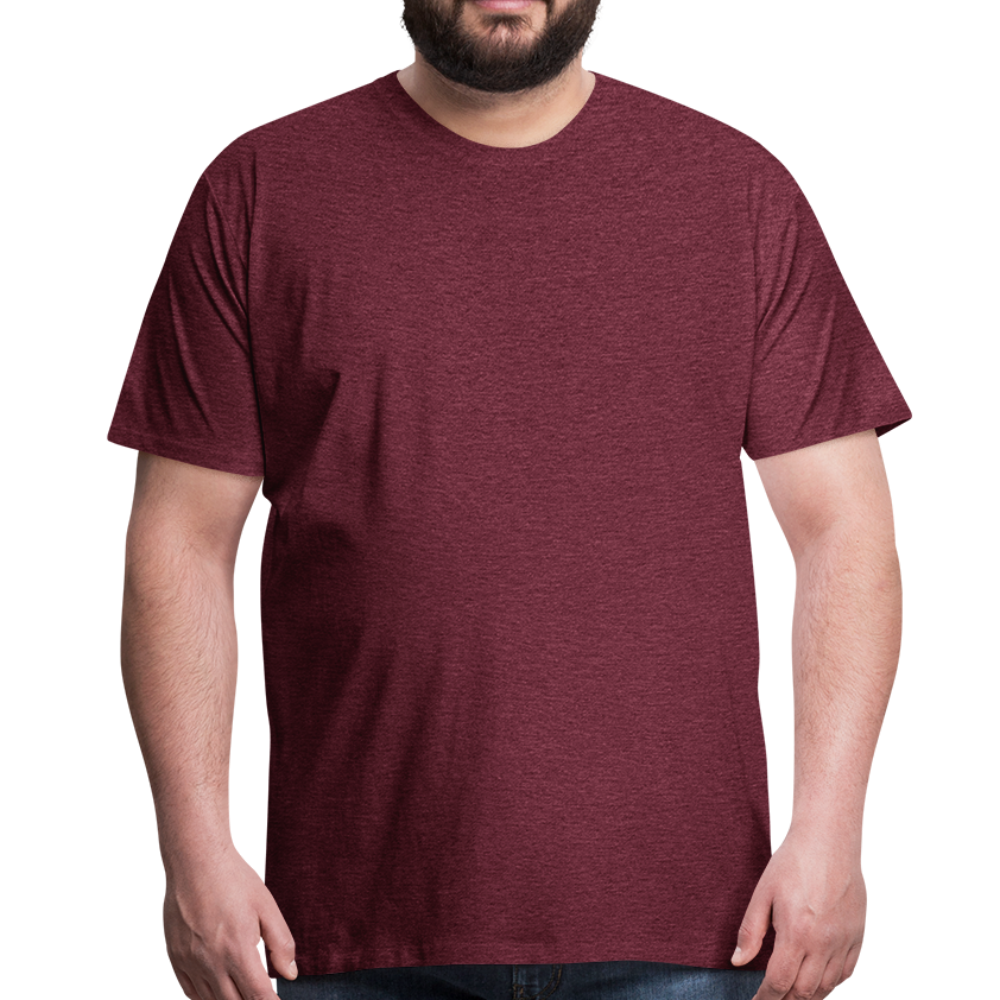 Maglietta Premium da uomo | Spreadshirt - rosso bordeaux melange