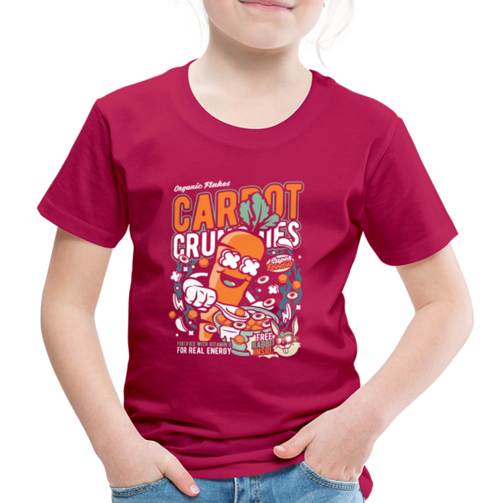 Maglietta Premium per bambini | Spreadshirt | Carrot Crunchies - Borgogna