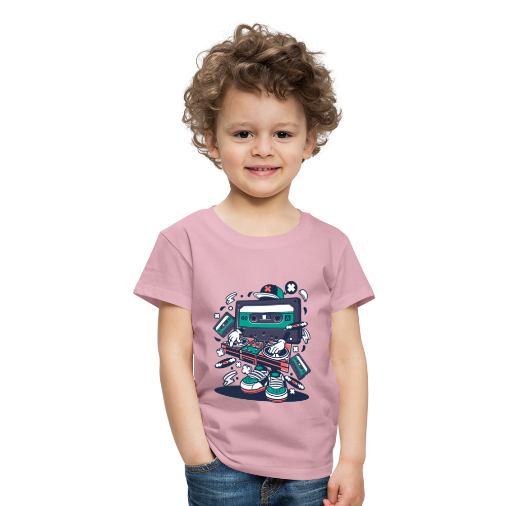 Maglietta Premium per bambini | Spreadshirt | Cassette Disk Jockey - rosa chiaro