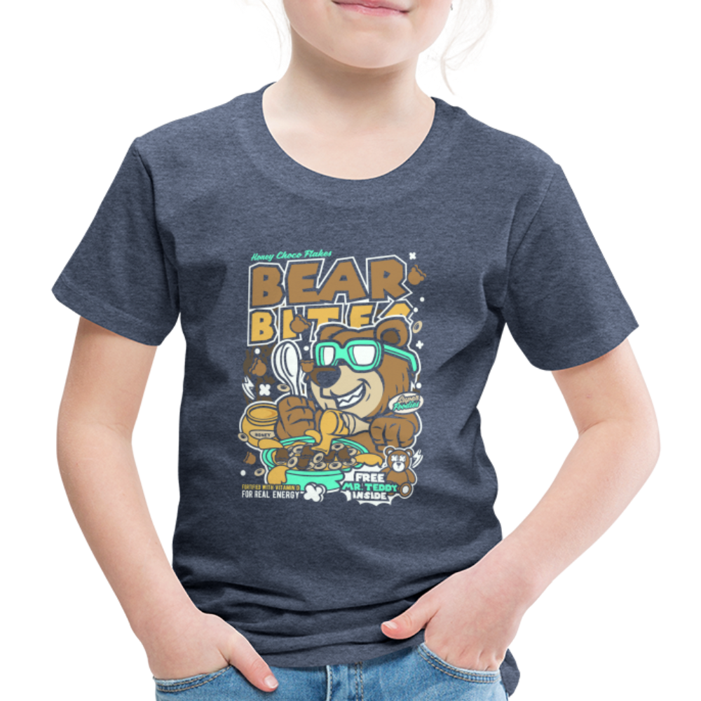 Maglietta Premium per bambini | Spreadshirt | Bear Bites - bluastro