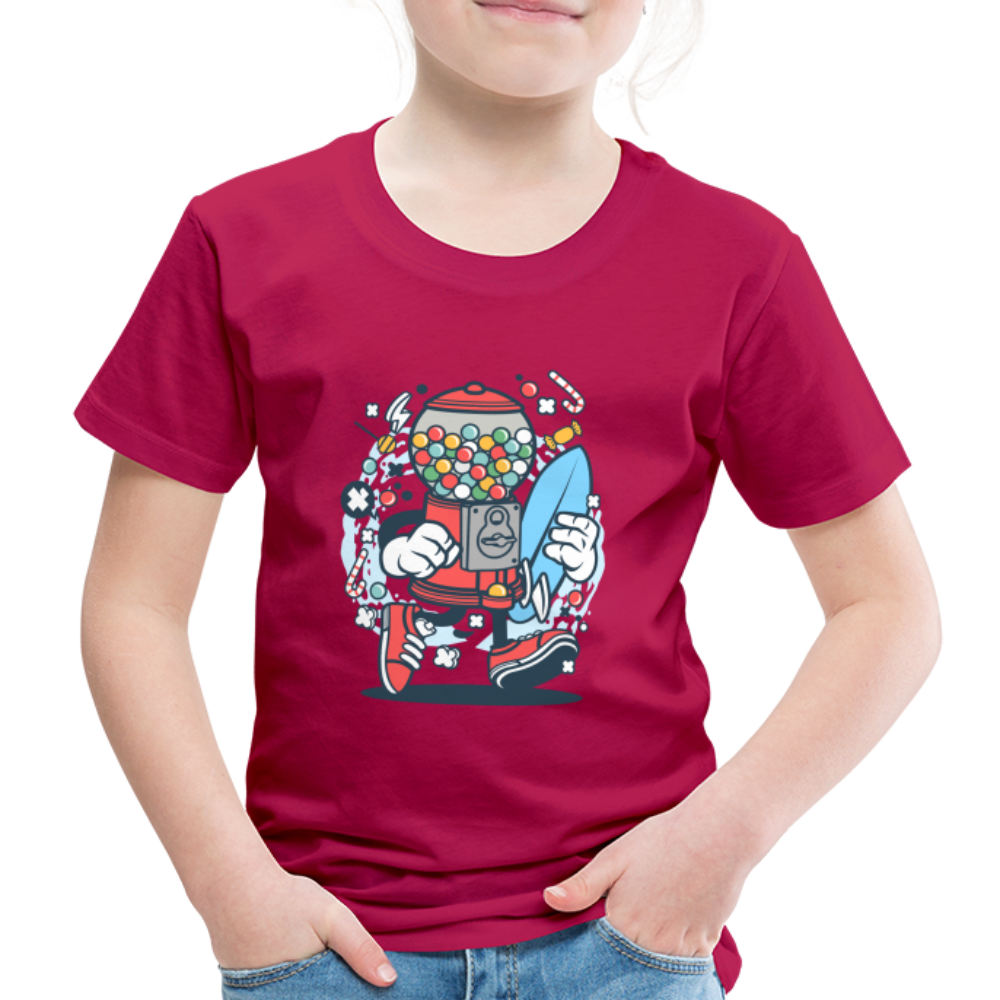 Maglietta Premium per bambini | Spreadshirt | Candy Machine Surfer - Borgogna