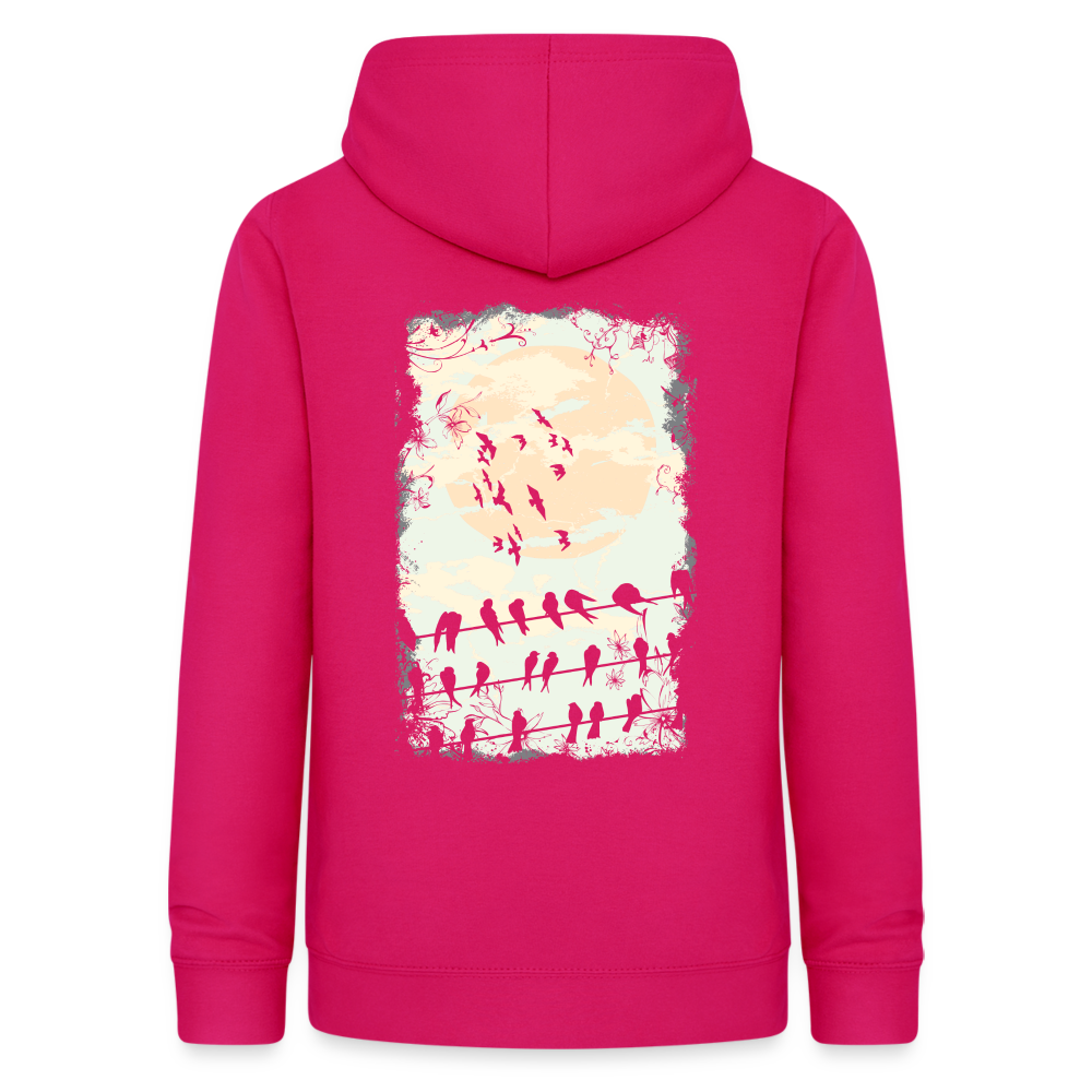 Felpa con cappuccio da donna | AWDis | Birds Sunrise - Borgogna