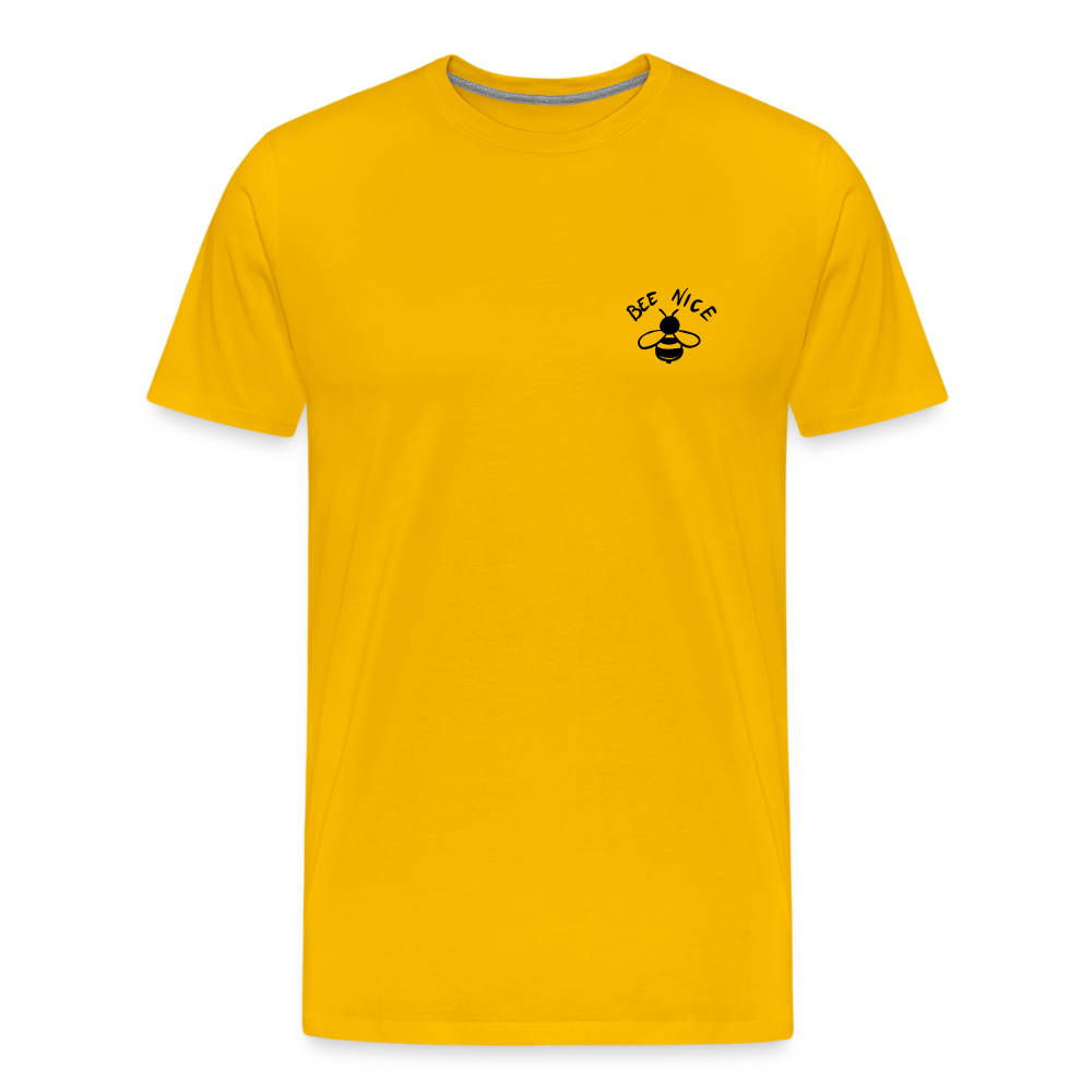 Maglietta Premium da uomo | Spreadshirt | Bee Nice - giallo sole